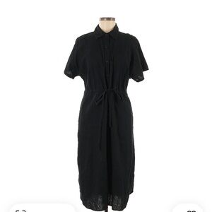 Black Button-Up Dress